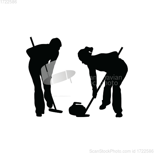 Image of Curling silhouette