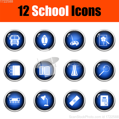 Image of School Icon Set