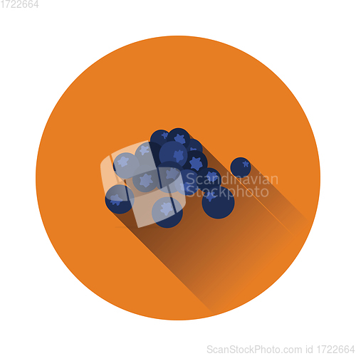 Image of Flat design icon of Blueberry