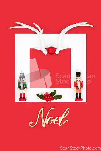 Image of Noel Abstract Christmas Festive Fun Background Border