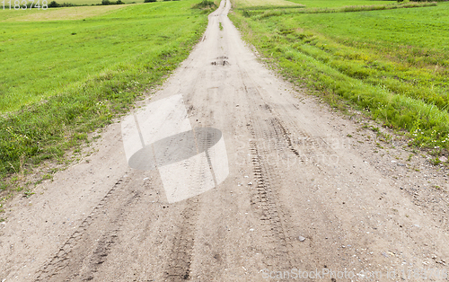 Image of sandy with gravel road