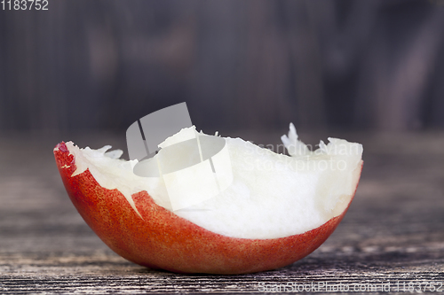 Image of piece of white peach