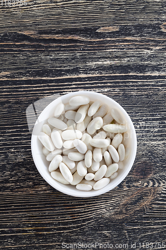 Image of white bean grains