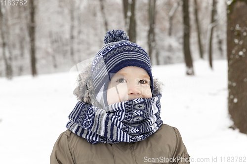 Image of boy in the winter season