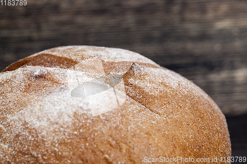 Image of fresh round rye bread