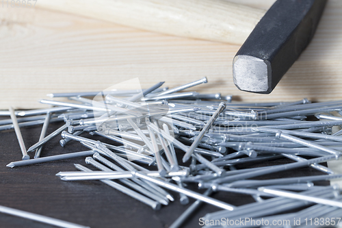 Image of zinc-coated steel nails