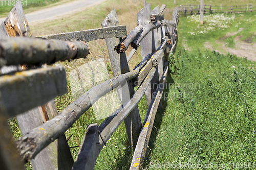 Image of old wooden fence