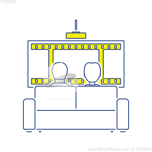 Image of Cinema sofa icon