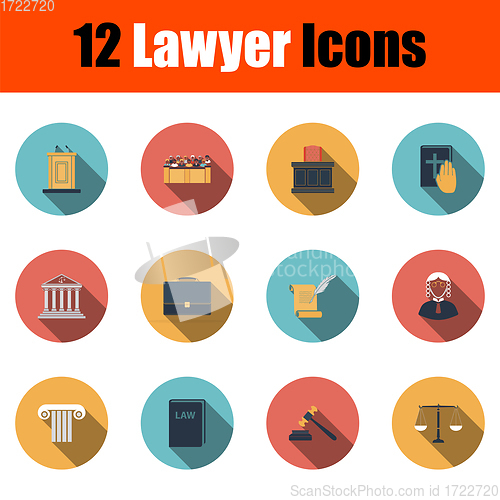 Image of Lawyer Icon Set