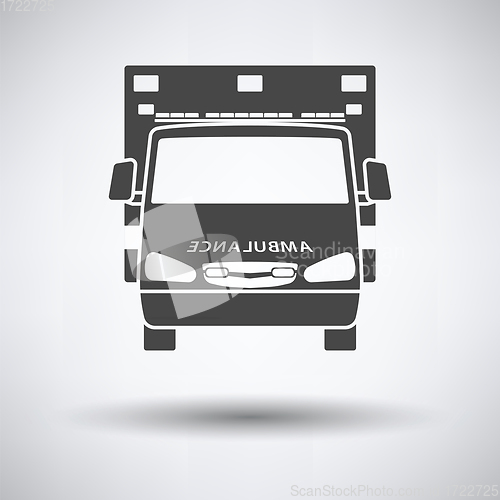 Image of Ambulance  icon front view