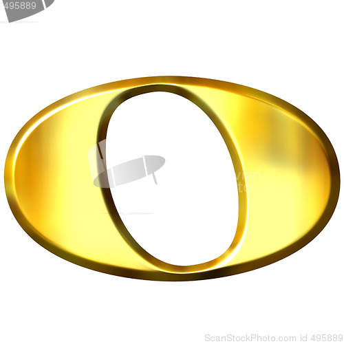 Image of 3D Golden Whole Note