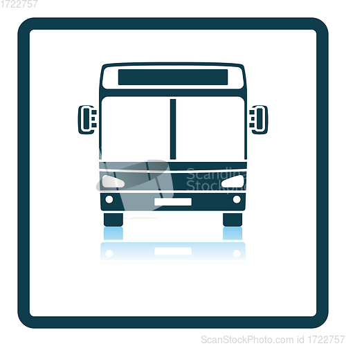 Image of City bus icon front view