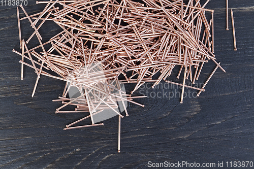 Image of metal copper nails