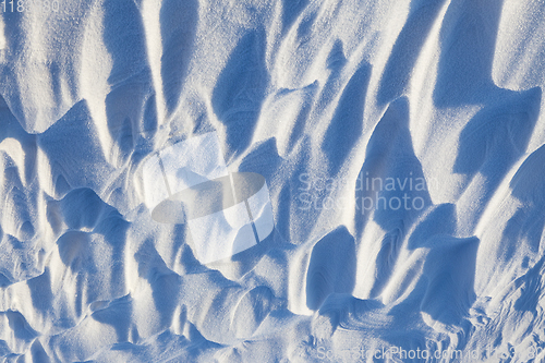 Image of snow wavy, closeup