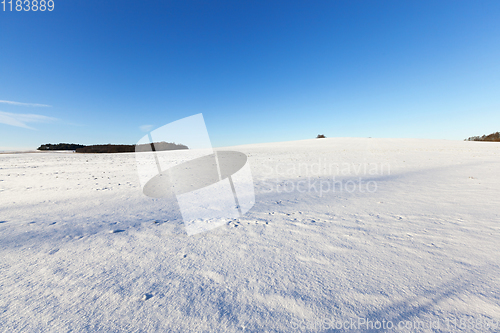 Image of Snow drifts in winter