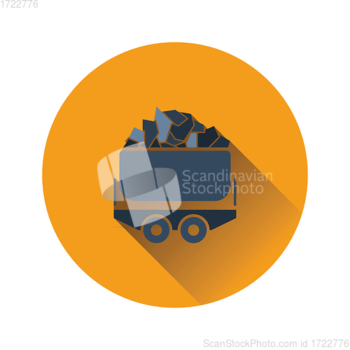 Image of Mine coal trolley icon