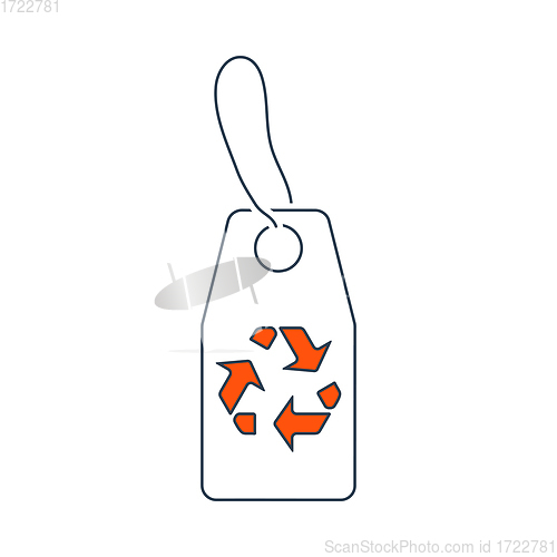 Image of Tag With Recycle Sign Icon