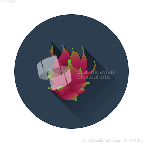 Image of Flat design icon of Dragon fruit