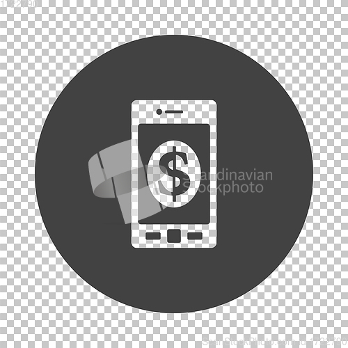 Image of Smartphone with dollar sign icon