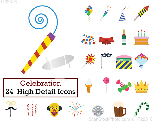 Image of Set of 24  Party Icons.