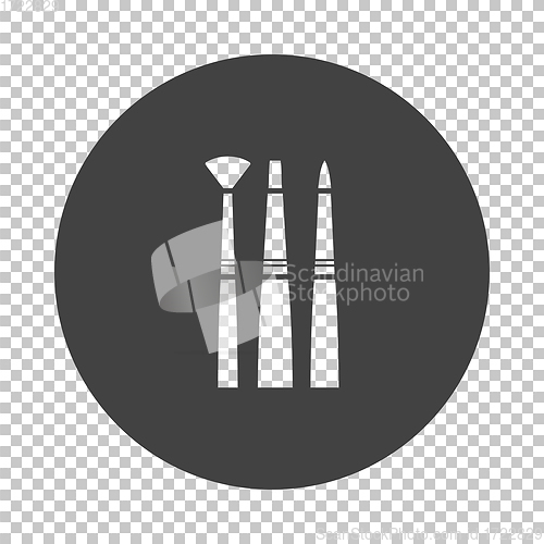 Image of Paint brushes set icon