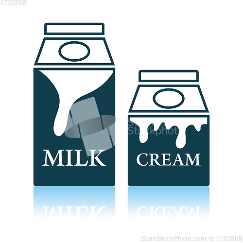 Image of Milk And Cream Container Icon