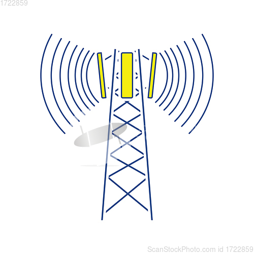 Image of Cellular broadcasting antenna icon