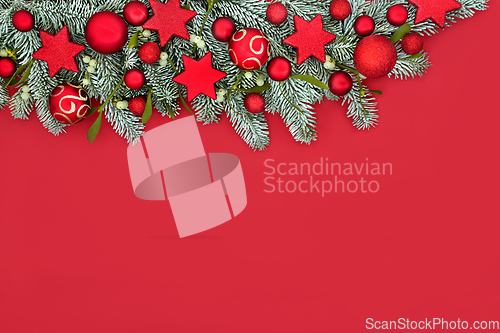 Image of Happy Holidays Christmas Decorative Background Border