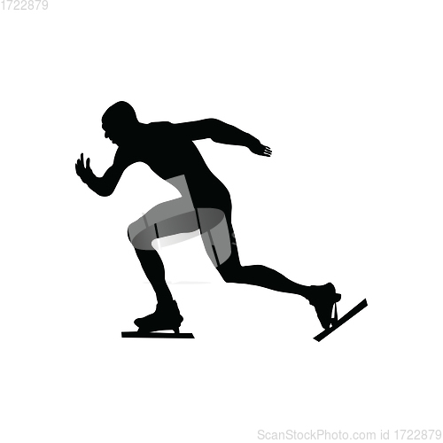 Image of Skating man silhouette