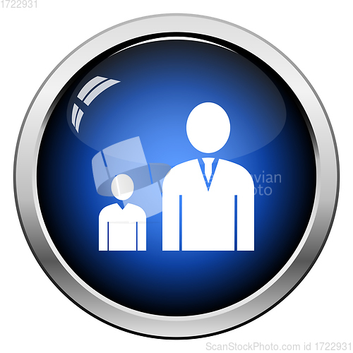 Image of Man Boss With Subordinate Icon