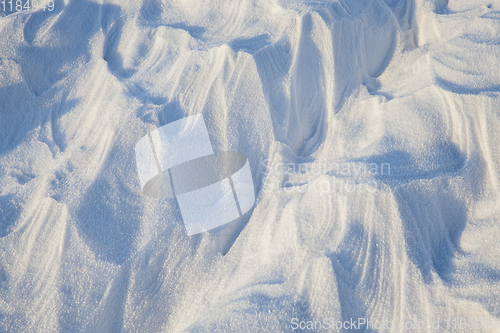 Image of Snowdrifts, a field in winter