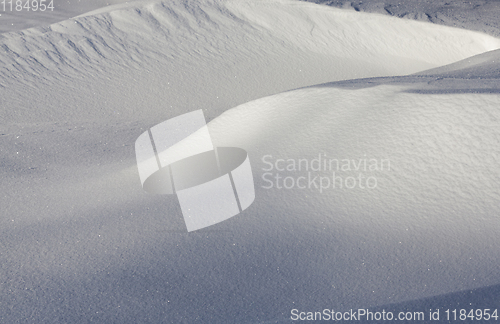 Image of wavy drifts with snow