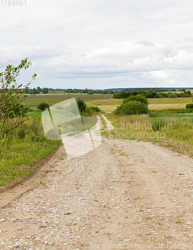 Image of sandy with gravel road