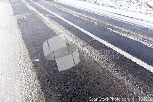 Image of Snow drifts in winter