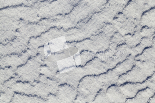 Image of wavy snowy surface