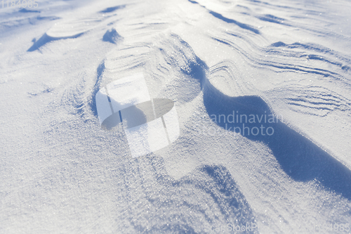 Image of wavy drifts with snow