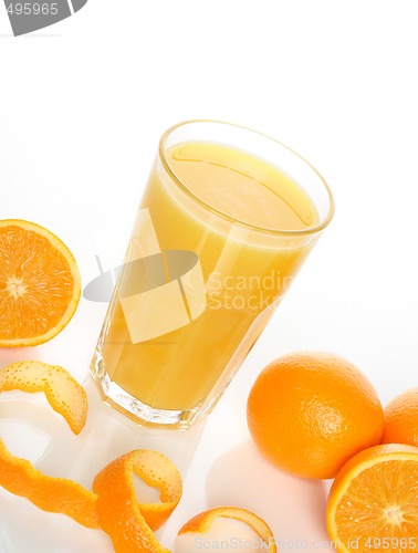 Image of Glass of orange juice