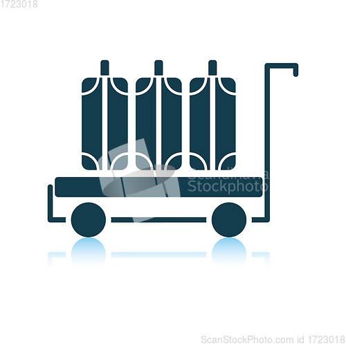 Image of Luggage cart icon