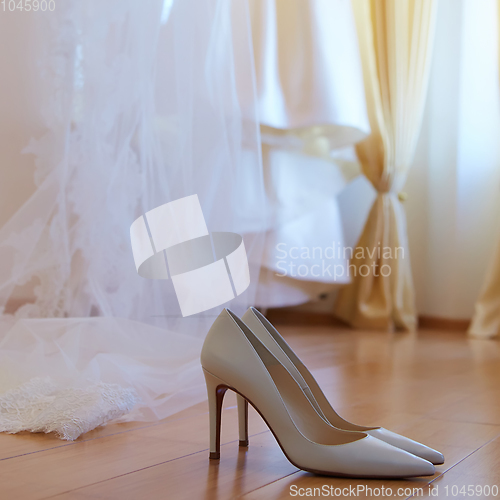 Image of The composition of wedding accessories bride