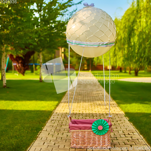 Image of The toy air balloon for child