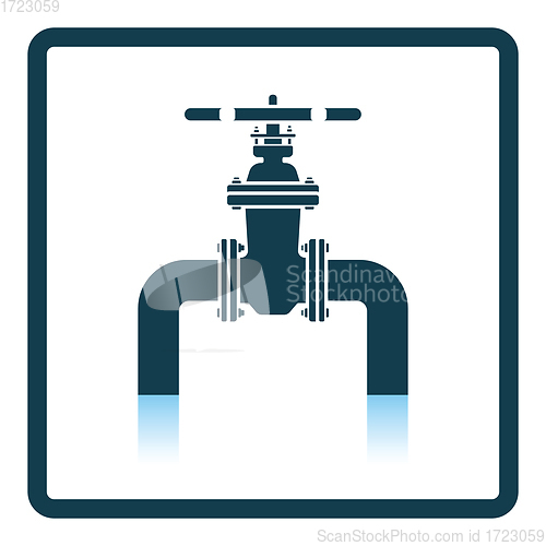 Image of Icon of Pipe with valve