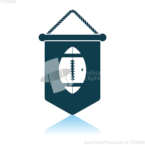 Image of American Football Pennant Icon