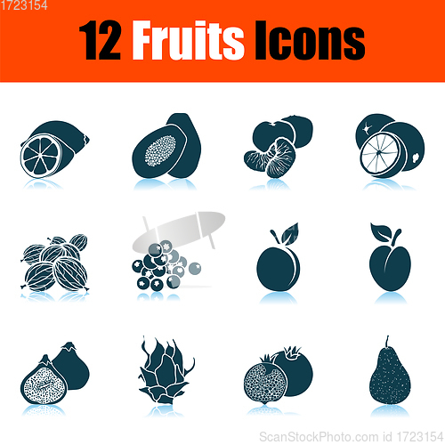 Image of Fruits Icon Set