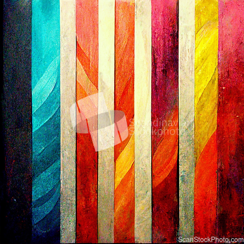 Image of Artistic abstract artwork, textures lines stripe pattern design.