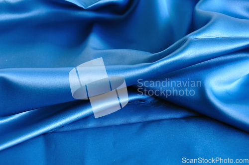 Image of blue fabric texture