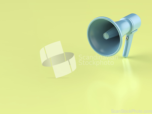 Image of Blue electric megaphone