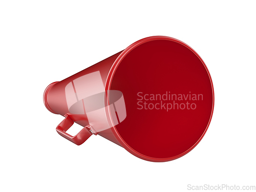 Image of Red vintage megaphone
