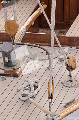 Image of Wooden sailboat