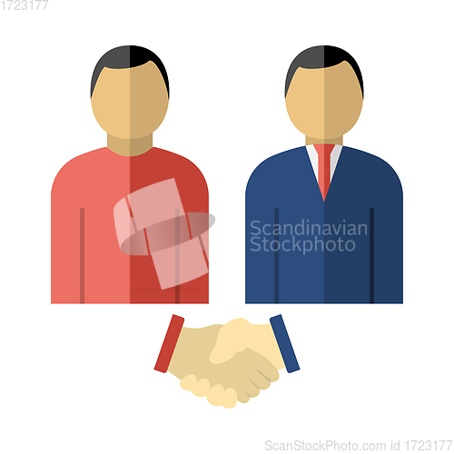 Image of Two Man Making Deal Icon