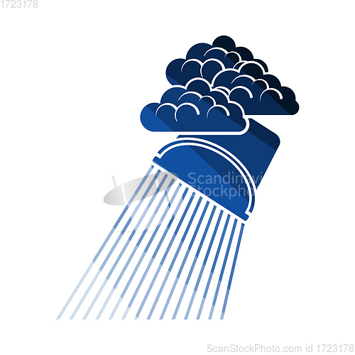 Image of Rainfall Like From Bucket Icon